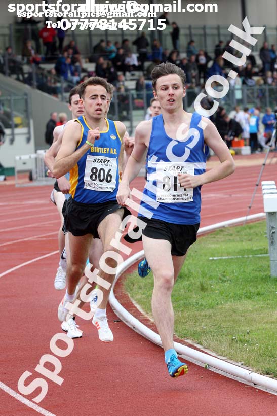 Senior and under-20s mens 800 metres, North Eastern Track and Fields Champs., Middlesbrough. Photo: David T. Hewitson/Sports for All Pics